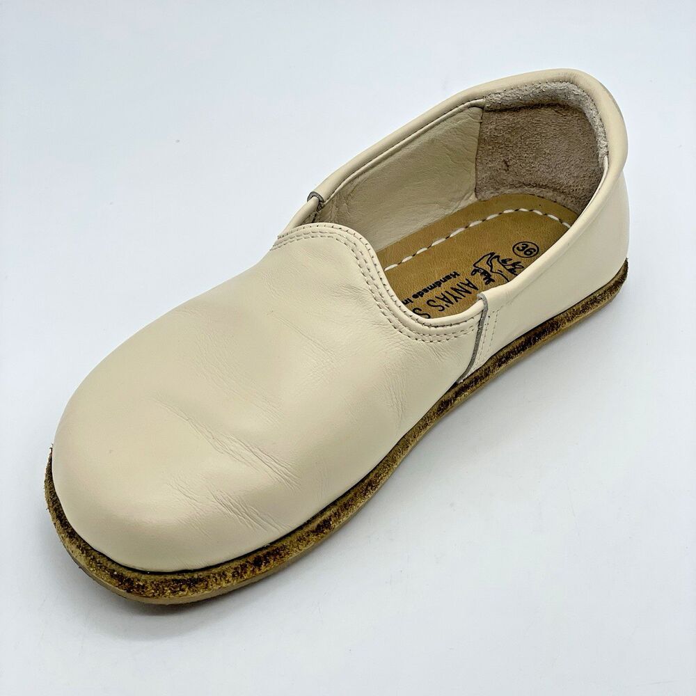 Anya’s Shop Yasemin Leather Barefoot Zero-Drop Loafers Womens EU 36 US 5.5 Beige